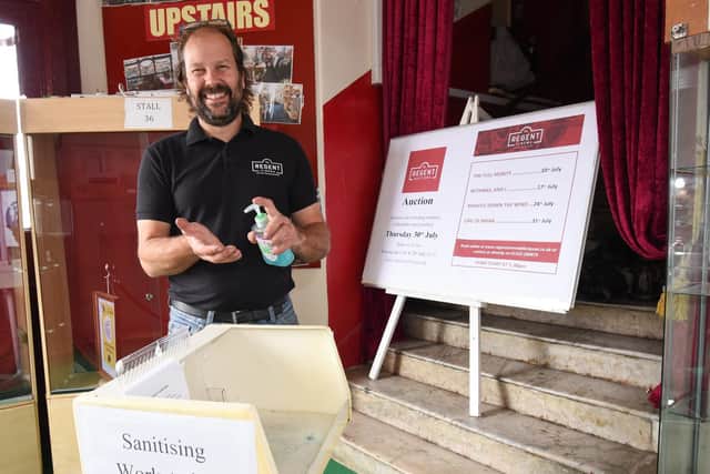 Film fans will be able to sanitise their hands upon entering and leaving the cinema.