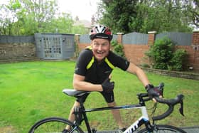 Phil is planning to ride from Blackpool Tower to Scarborough 146 miles in one day for Comedy Support Act charity.