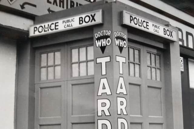 The tardis outside the exhibition in 1993