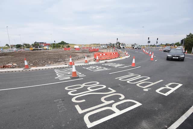 Some motorists were concerned about the layout of the new Norcross roundabout on the A585, which reopened at the end of June.