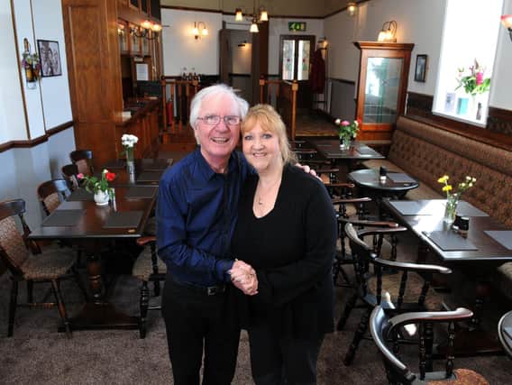 Syd Little and his wife Sheree atthe  Little Restaurant at The Steamer Pub in Fleetwood