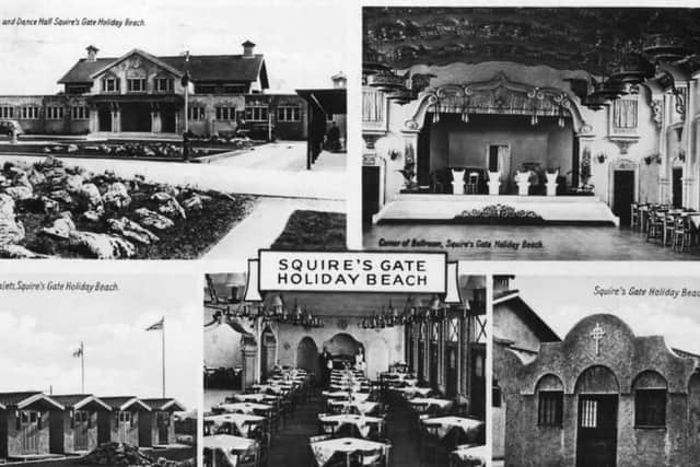 Squire's Gate Holiday Beach postcard
