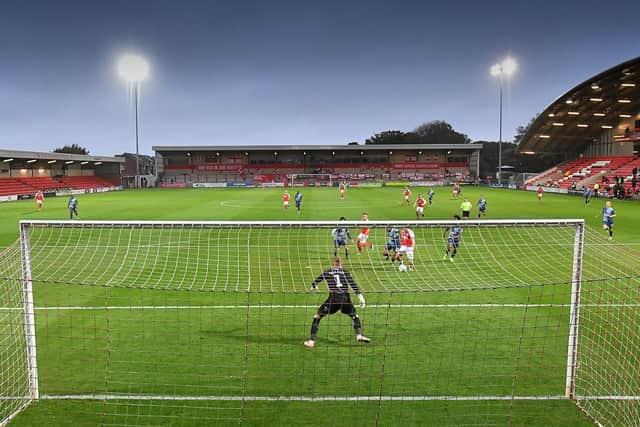 Football returned to Highbury on Friday but it wasn't a night to remember for Fleetwood