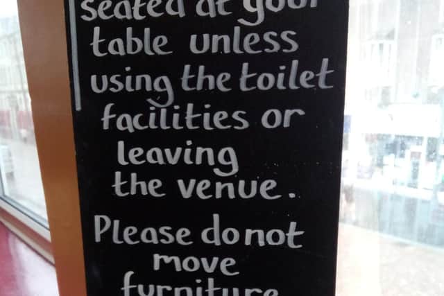 It's new rules at restaurants