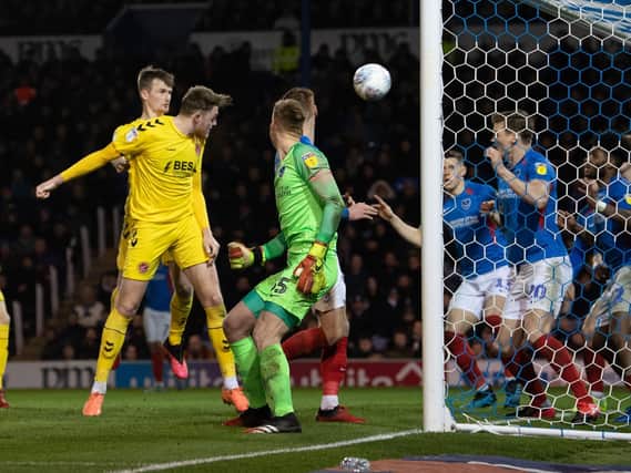 Harry Souttar scored at both ends in the final League One game at Portsmouth