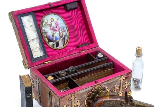 The box was found at an antiques fair in Newark, Nottinghamshire