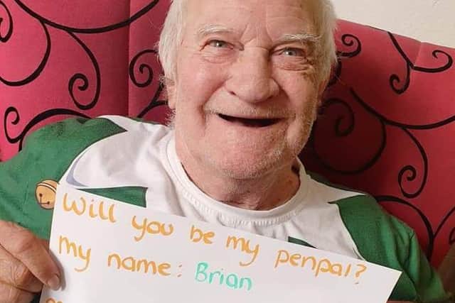 Resident Brian was among those who gained penpals in lockdown