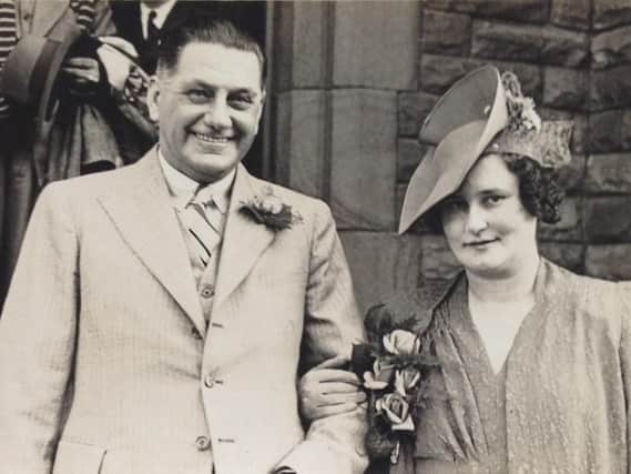 Leslie Heyes's parents on their wedding day in 1940