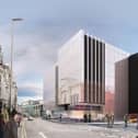 An artist's impression of a fture development plan for Tower Street, Blackpool