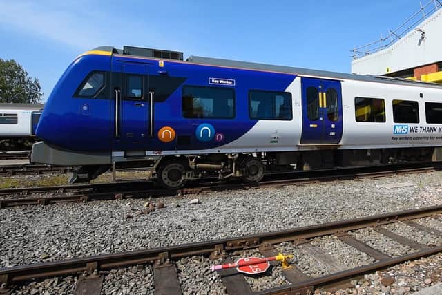 A northern service hit a bicycle placed recklessly on railway tracks in Blackpool shortly after midnight on Thursday (July 9). Pic: Nprthern