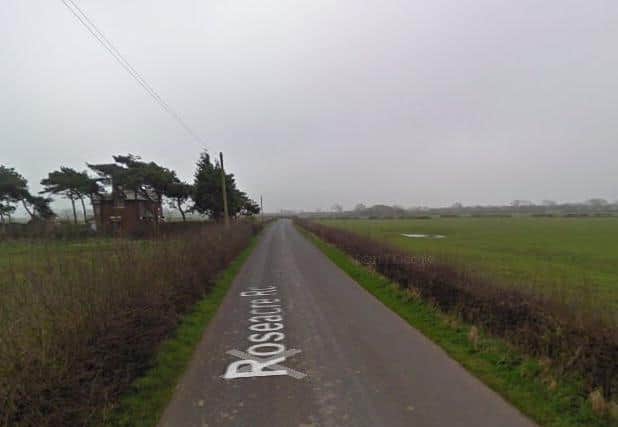 The roads around Roseacre Wood are narrow in parts - this stretch is close to the  natural gas site near Elswick (image: Google)