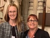 Cat Smith, MP for Lancaster and Fleetwood, with Preesall health campaigner Janet Williams