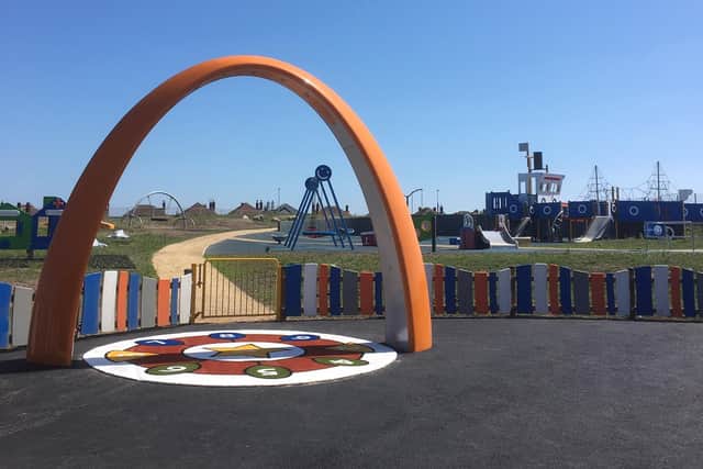 A new inclusive playground has been built at Anchorsholme Park.