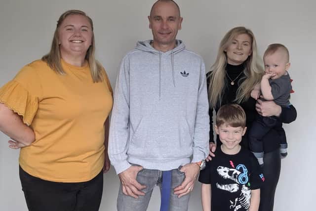 Nurse Chris Gorse who played a DJ guest set for Dave Pearce Trance Anthems pictured with daughters Clair and Codie and grandsons Alfie and Archie. The family assisted him on his live stream set