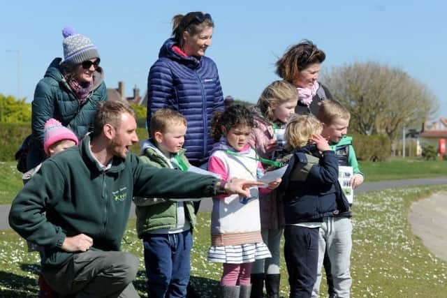 Bug Hunting, pebble painting and bird watching at Fairhaven Lake with the Fylde rangers last year