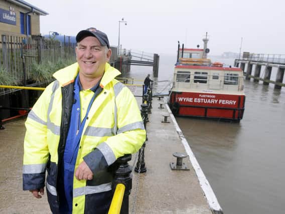 Tony Cowell, skipper of the Fleetwood to Knott End ferry