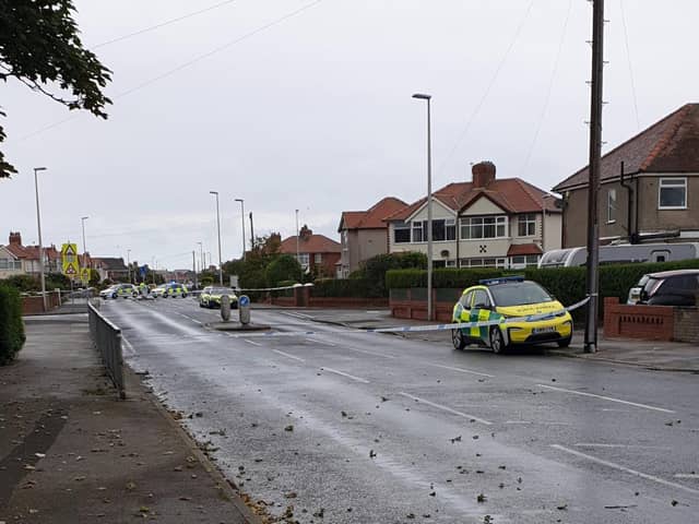 Luton Road, Thornton Cleveleys closed between North Drive and Eastpines Drive