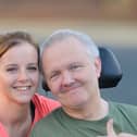 Star with her late dad Paul