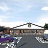 A CGI image provided with the application showed how Aldi in Fleetwood would be extended.