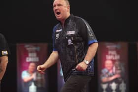 The world's top four are all out of the Betfred World Matchplay after Glen Durrant (above) defeated world champion Peter Wright Picture: LAWRENCE LUSTIG / PDC