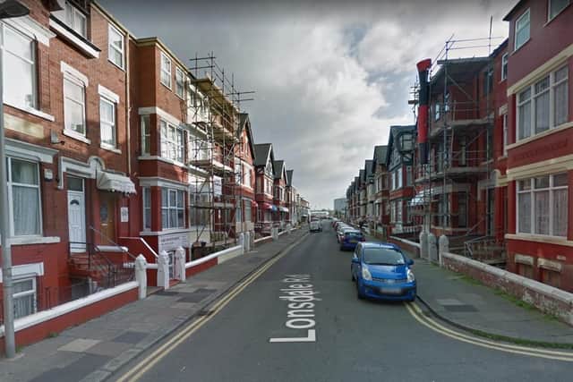 Firefighters were called to reports a fire was engulfing a window sill of a property inLonsdale Road. (Credit: Google)