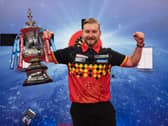Dimitri van den Bergh won the Betfred World Matchplay title on Sunday evening