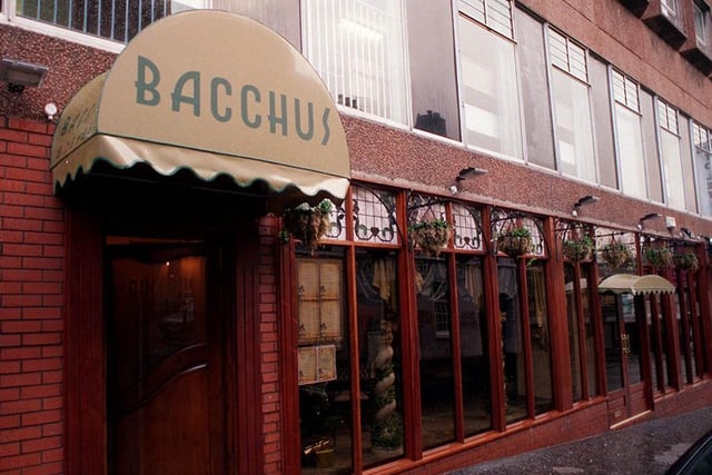 Bacchus Restaurant on Glover's Court in Preston