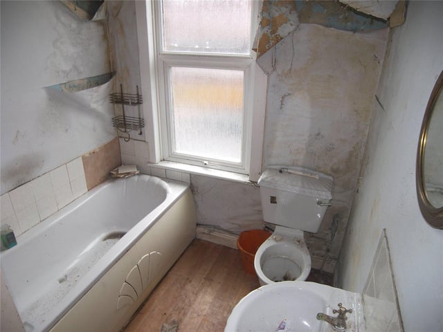The property currently has one bathroom, two bedrooms and one reception room
