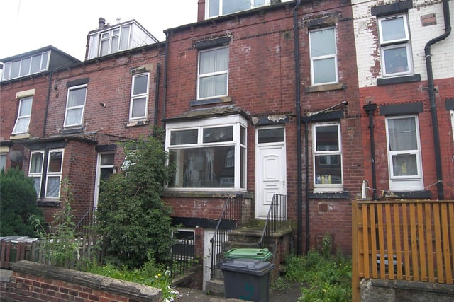 The two-bed terraced house on Seaforth Avenue, Harehills, is up for auction with a guide price of 55,000