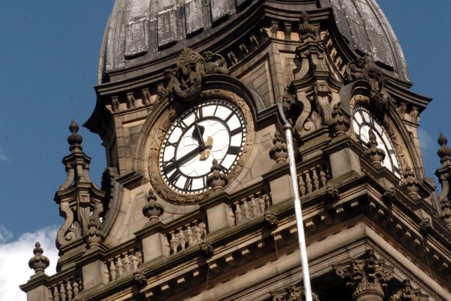 Leeds Town Hall was a talking point after time stood still at 11.44am one day in September 2004.