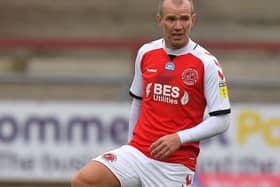 Glenn Whelan in action in the home leg of the play-off semi final.