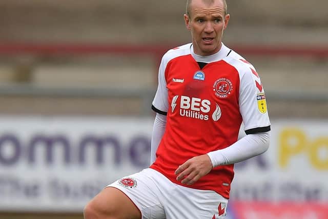 Glenn Whelan in action in the home leg of the play-off semi final.