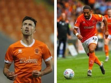 Ryan Hardie, left, and Liam Feeney have been linked with moves away from Bloomfield Road
