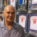 A still image from Paul Gascoigne's video message to Blackpool's Ryan Smith