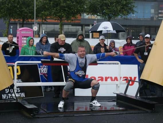 Bren Powers competes in the UK Strongest Masters in County Durham this weekend