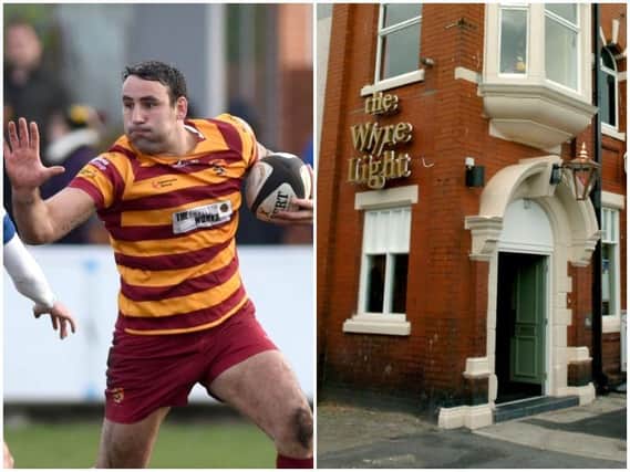 Fylde RFC vice captain David Fairbrother, 32, admitted punching a man in the Wyre Light pub