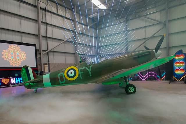 Launch of this year's Blackpool Illuminations - with Spitfire in association with Hangar 42.