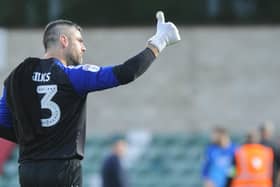 Matt Gilks at Lincoln City with Fleetwood Town last season - two of his former clubs