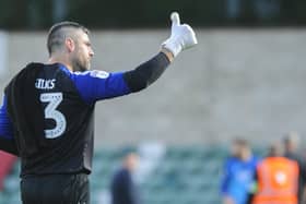 Matt Gilks at Lincoln City with Fleetwood Town last season - two of his former clubs