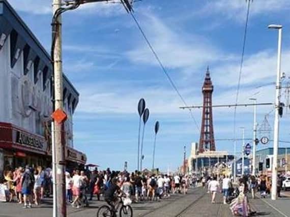 Police in Blackpool have issued a plea over social distancing
