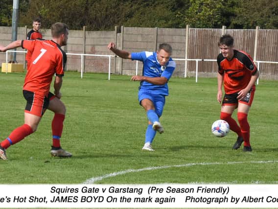 James Boyd equalised for Squires Gate against Garstang  Picture: ALBERT COOPER