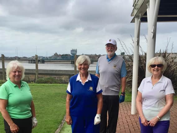 Captain David Forrester at Knott End Golf Club for the ladies' competition, part of his successful captain's week at the club