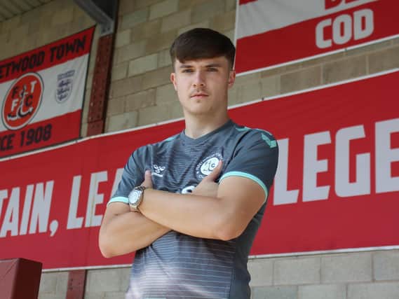 19-year-old Morgan Boyes has signed on a season-long loan deal from Liverpool. Credit: Fleetwood Town FC.