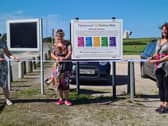The ribbon cutting ceremony to officially launch Fleetwood Wellbeing Way