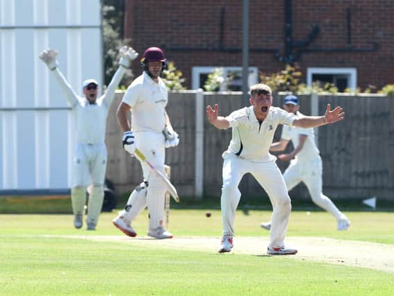 Mitch Bolus appeals for a Thornton Cleveleys wicket as St Annes completed a clean sweep of victories over Fylde coast rivals in the first stage of the 40-over competition.