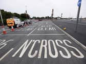 Emergency services rushed to the scene of a crash on the A585 Norcross roundabout.