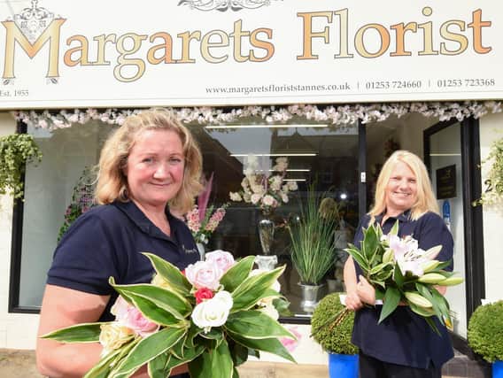 Owner Ann Healy and staff member Fiona Hoole at Margaret's Florist in St Annes