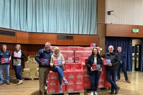 Volunteers at the Marine Hall in Fleetwood