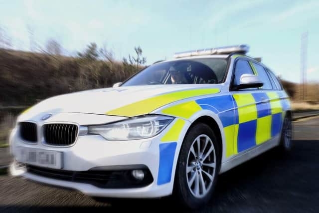 A police car was rammed into on the hard shoulder of the M55 this morning (August 19) after an officer pulled over to check whether the driver was OK