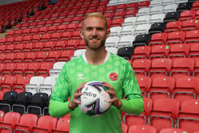 New Fleetwood Town goalkeeper Joel Coleman. Credit: Fleetwood Town FC.